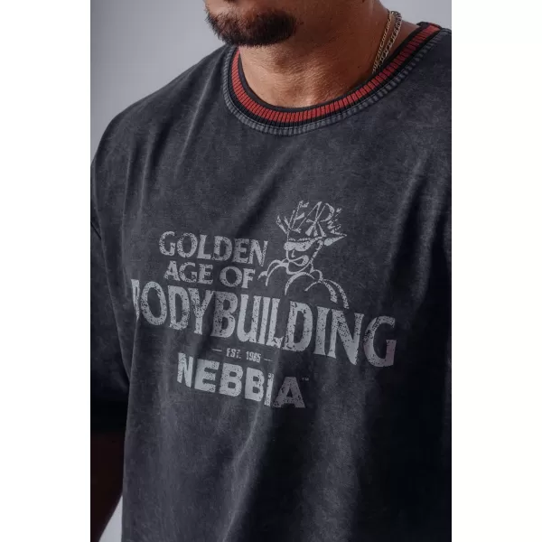  Pánské trička NEBBIA OLYMPIA HEAVYWEIGHT COTTON 941 BLACK 