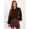 Dámský svetr ITALY MODA MI-SW-1909.21 DARK BROWN
