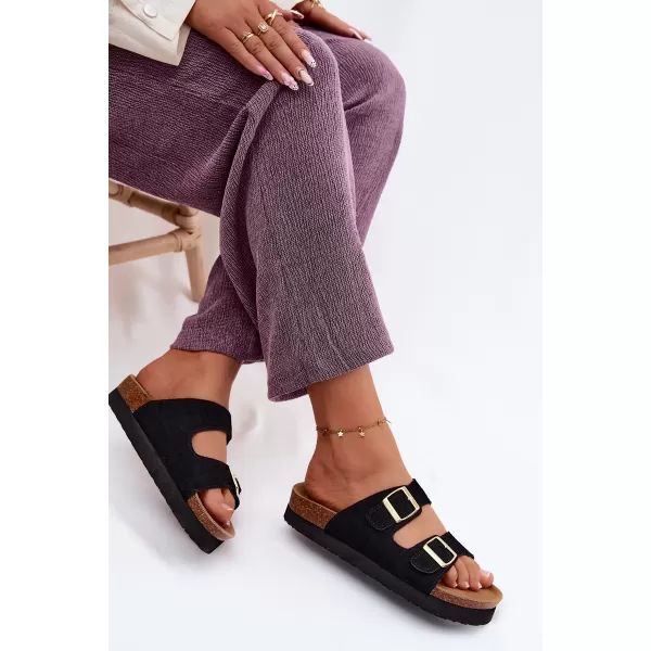  Dámské pantofle VINCEZA 102657 BLACK 