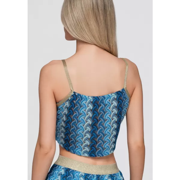  Dámská blůza OMBRE OW-TS-E0068 BLUE 