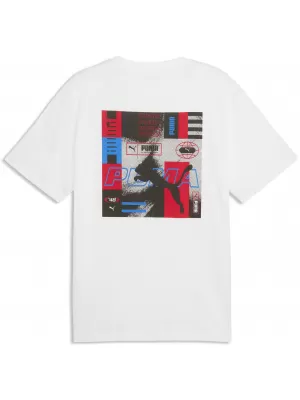 Pánské triko PUMA GRAPHICS RELAXED STACKED TEE 69436802 PUMA WHITE