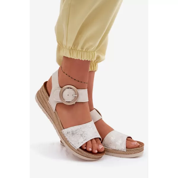  Dámské sandály INBLU RV000013 BEIGE 