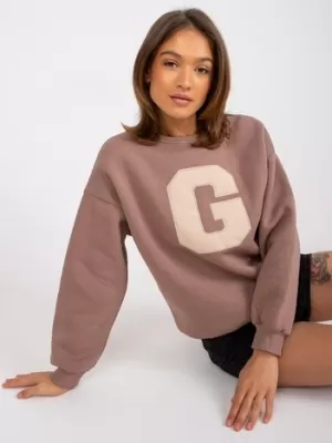 Dámská mikina EX MODA EM-BL-617/G.11 BROWN