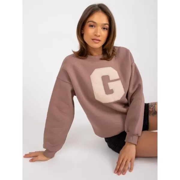  Dámská mikina EX MODA EM-BL-617/G.11 BROWN 