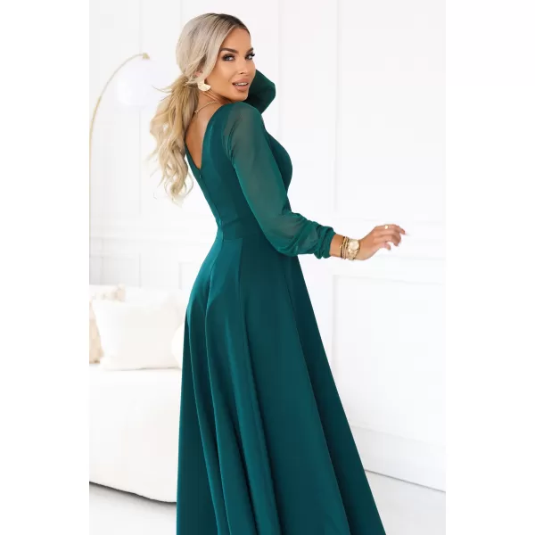  Dámské šaty NUMOCO LORETTA 640-6 ZELENÁ 