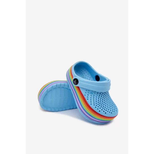  Dětské pantofle BOTO D2016/D2015 LIGHT BLUE 