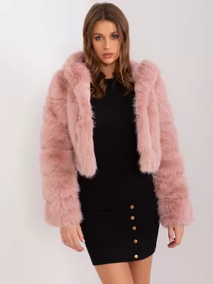 Dámská bunda WOOL FASHION ITALIA AT-KR-2378.96P BRIGHT PINK