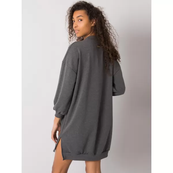  Dámské šaty RUE PARIS RV-SK-7207.03 DARK GREY 