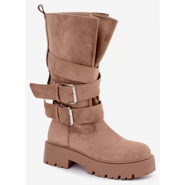  Dámské kozačky BOTO LQ-179 BEIGE 
