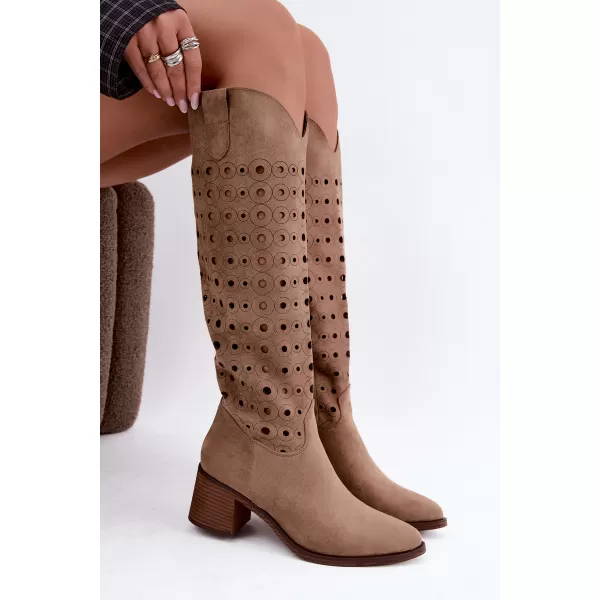  Dámské kozačky BOTO RMR2643-5 CAMEL 