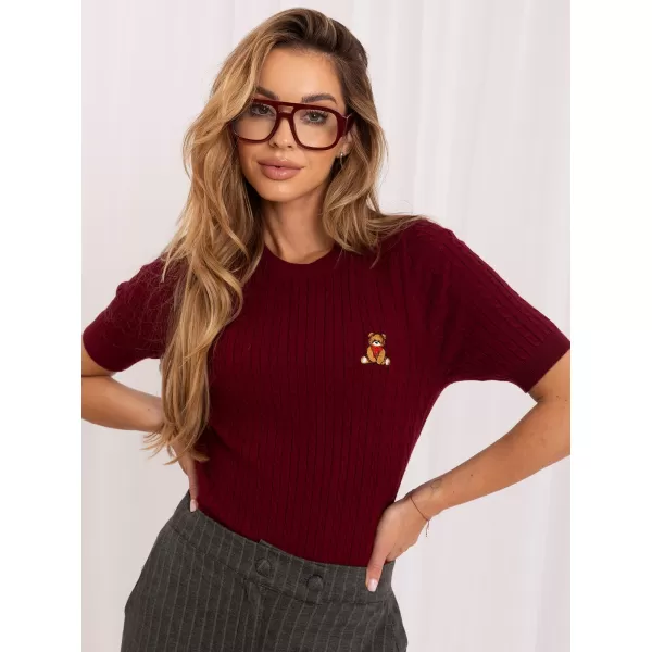  Dámský svetr ITALY MODA IR-SW-QF1868.86 BURGUNDY 