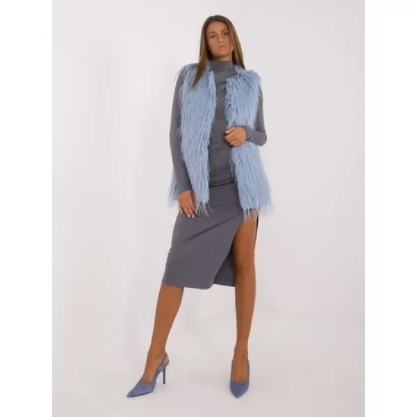  Dámská vesta WOOL FASHION ITALIA AT-KZ-2349-1.31P GRAY-BLUE 