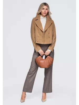 Dámské sako OMBRE OW-BL-E0008 CAMEL