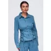 Dámská košile OMBRE OW-SH-E0070 BLUE