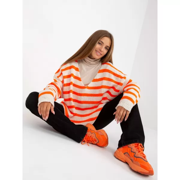  Dámský svetr OCH BELLA TW-SW-BI-M59.25 ORANGE 