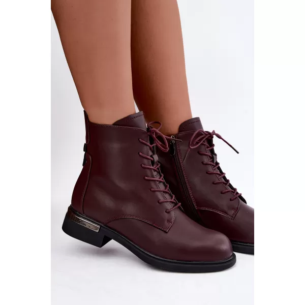  Dámské kotníkové boty VINCEZA 86450 BURGUNDY 