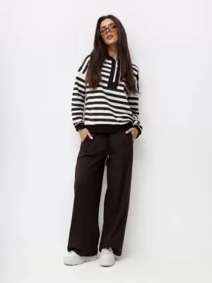 Dámské kalhoty RELEVANCE RV-SP-A1543.95 DARK BROWN