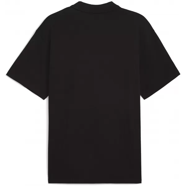  Pánské triko s límečkem PUMA WARDROBE ESS PIQUE RELAXED POLO 62965701 PUMA BLACK 