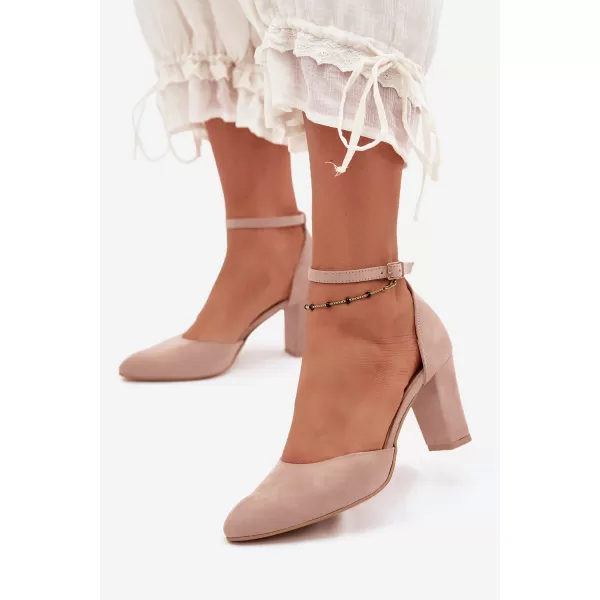  Dámské lodičky ZAZOO 823 BEIGE 