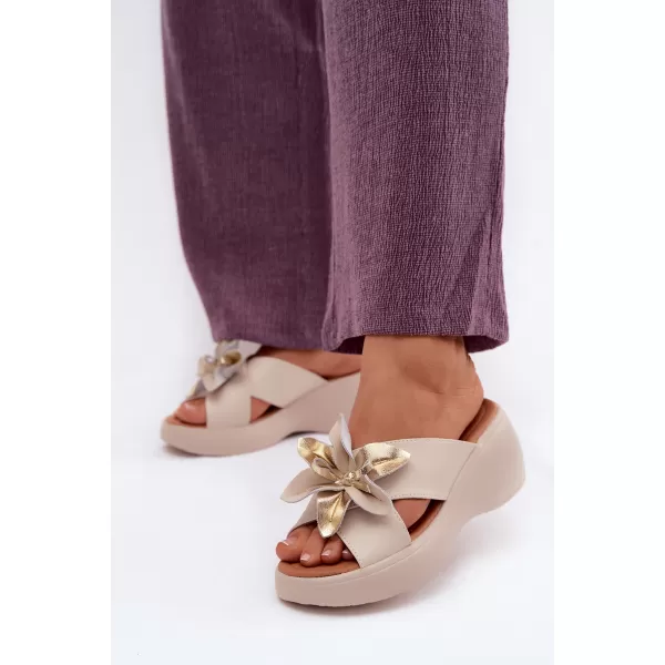  Dámské pantofle VINCEZA 41511 BEIGE 