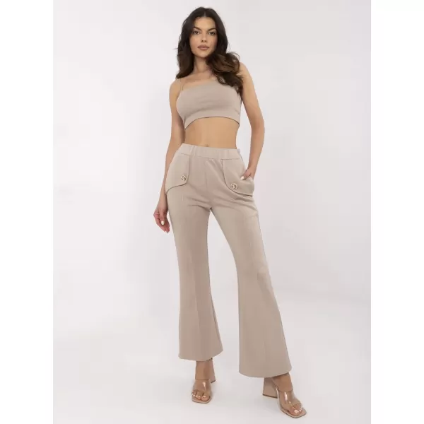  Dámské kalhoty ITALY MODA DHJ-SP-20518.12 BEIGE 