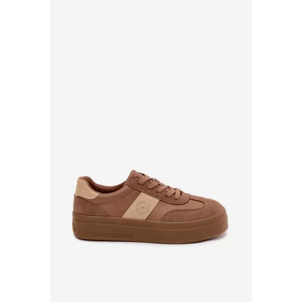  Dámské tenisky BIG STAR SHOES UU274015 BROWN/BEIGE 