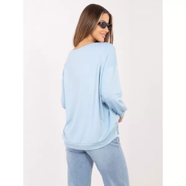  Dámská mikina RUE PARIS RV-BL-A1221.13 LIGHT BLUE 