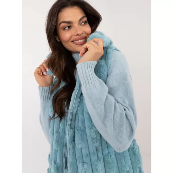  Dámská vesta WOOL FASHION ITALIA AT-KZ-2368-1.06 MINT 