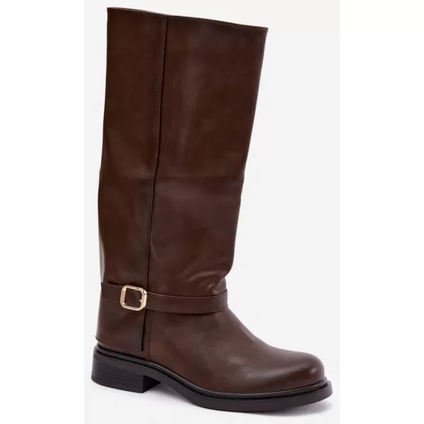 Dámské kozačky BOTO 5858 BROWN 