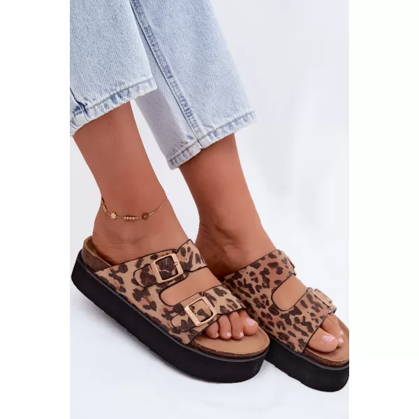  Dámské pantofle WRANGLER 20261072.92A BROWN/BEIGE 