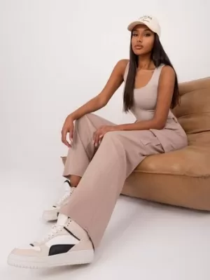 Dámské kalhoty LAKERTA LK-SP-509641.95 BEIGE