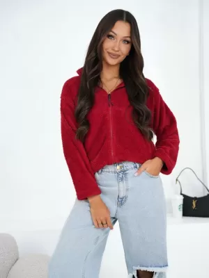 Dámská mikina FACTORY PRICE CS-BL-BT1033.04 DARK RED