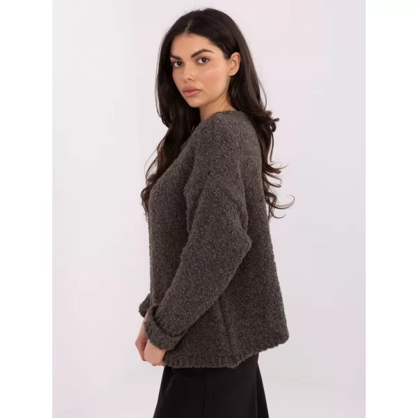  Dámský svetr ITALY MODA MI-SW-WK32601.19 DARK GREY 