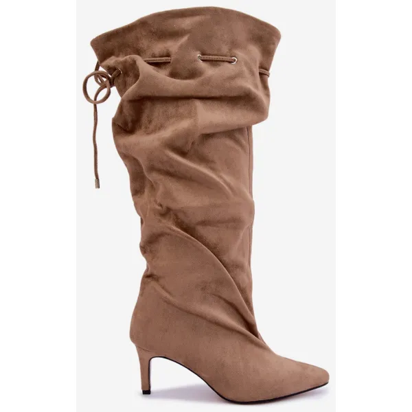  Dámské kozačky BOTO CS007 BEIGE 