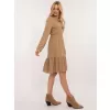 Dámské šaty OCH BELLA TW-SK-BI-CB3331.88 CAMEL
