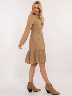 Dámské šaty OCH BELLA TW-SK-BI-CB3331.88 CAMEL