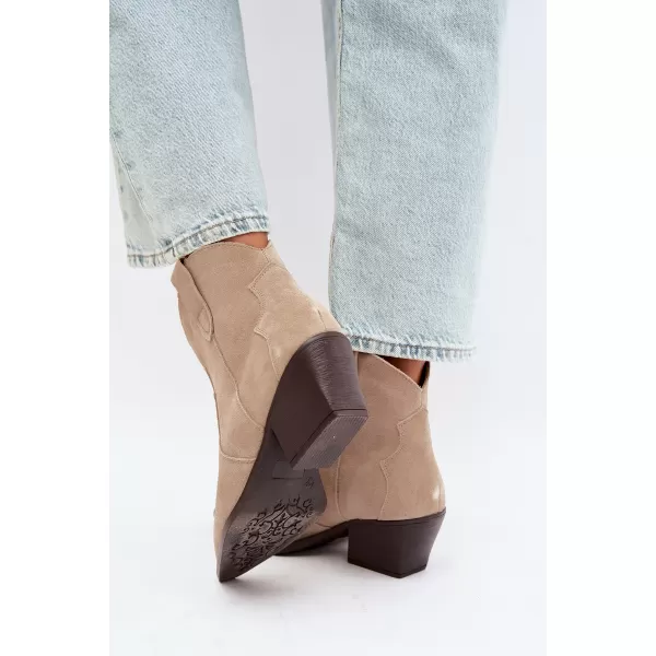  Dámské kotníkové boty BOTO 6338 BEIGE 