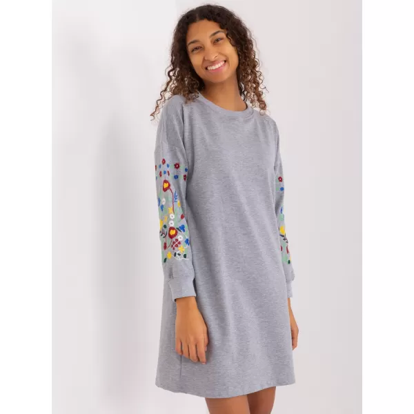  Dámské šaty RUE PARIS RV-SK-8979.94P GRAY 