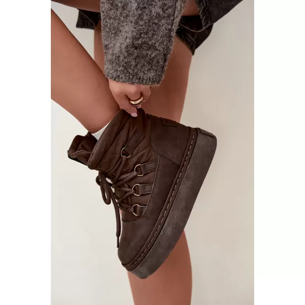  Dámské boty BIG STAR SHOES UU274191 BROWN/BEIGE 