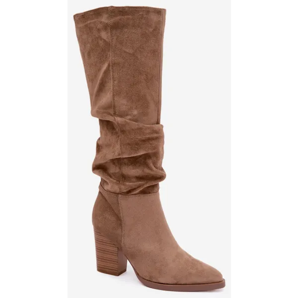  Dámské kozačky BOTO 6557 BEIGE 