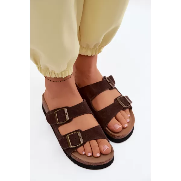  Dámské pantofle BOTO 2832 BROWN 