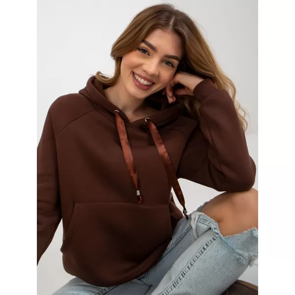  Dámská mikina OCH BELLA TW-BL-BL-1003.95P DARK BROWN 
