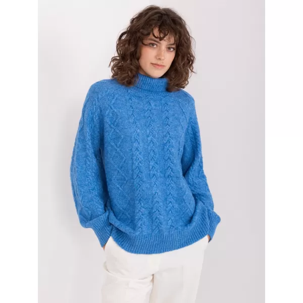  Dámský svetr WOOL FASHION ITALIA AT-SW-2355-2.19P BLUE 