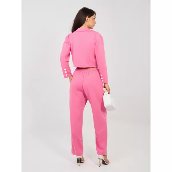  Dámský komplet RUE PARIS IT-KMPL-22255.70 DARK PINK 