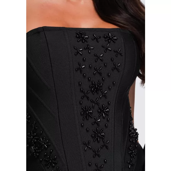  Dámské šaty LARICA LA-OM-DLR455 BLACK 