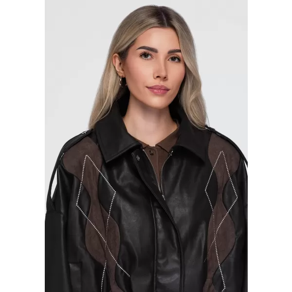  Dámská bunda OMBRE OW-JT-E0004 BROWN 