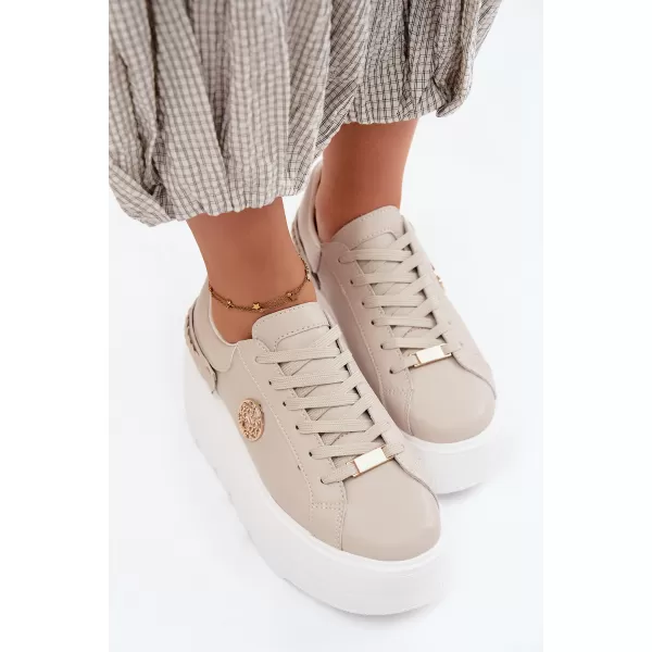  Dámské tenisky D&A LR61-7095 BEIGE 