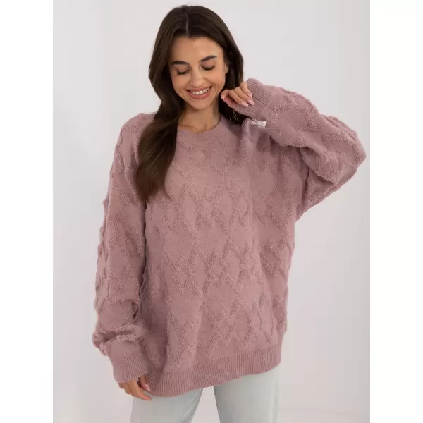  Dámský svetr WOOL FASHION ITALIA AT-SW-2361.61 BRIGHT PURPLE 