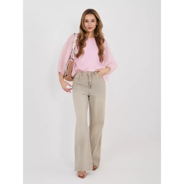  Dámská halenka ITALY MODA IT-BZ-18868.81 BRIGHT PINK 