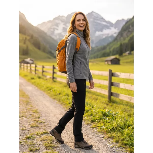  Dámská micro fleece mikina MALFINI FACTOR 853 ČERNÝ MELÍR 